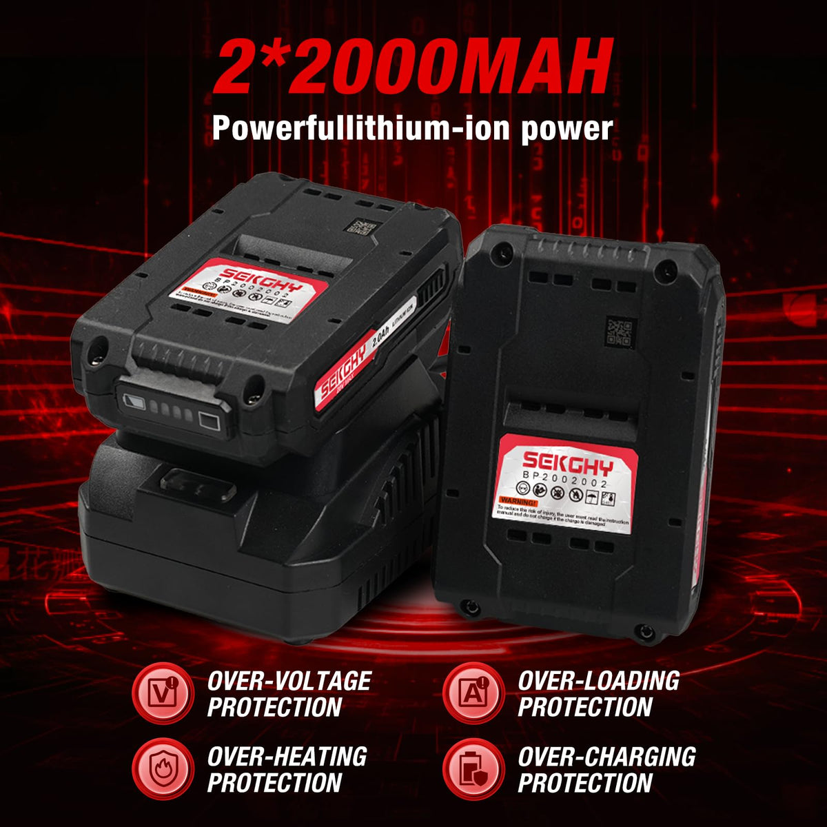 20V Cordless Drill Driver Kit with 2 Batteries Y24756