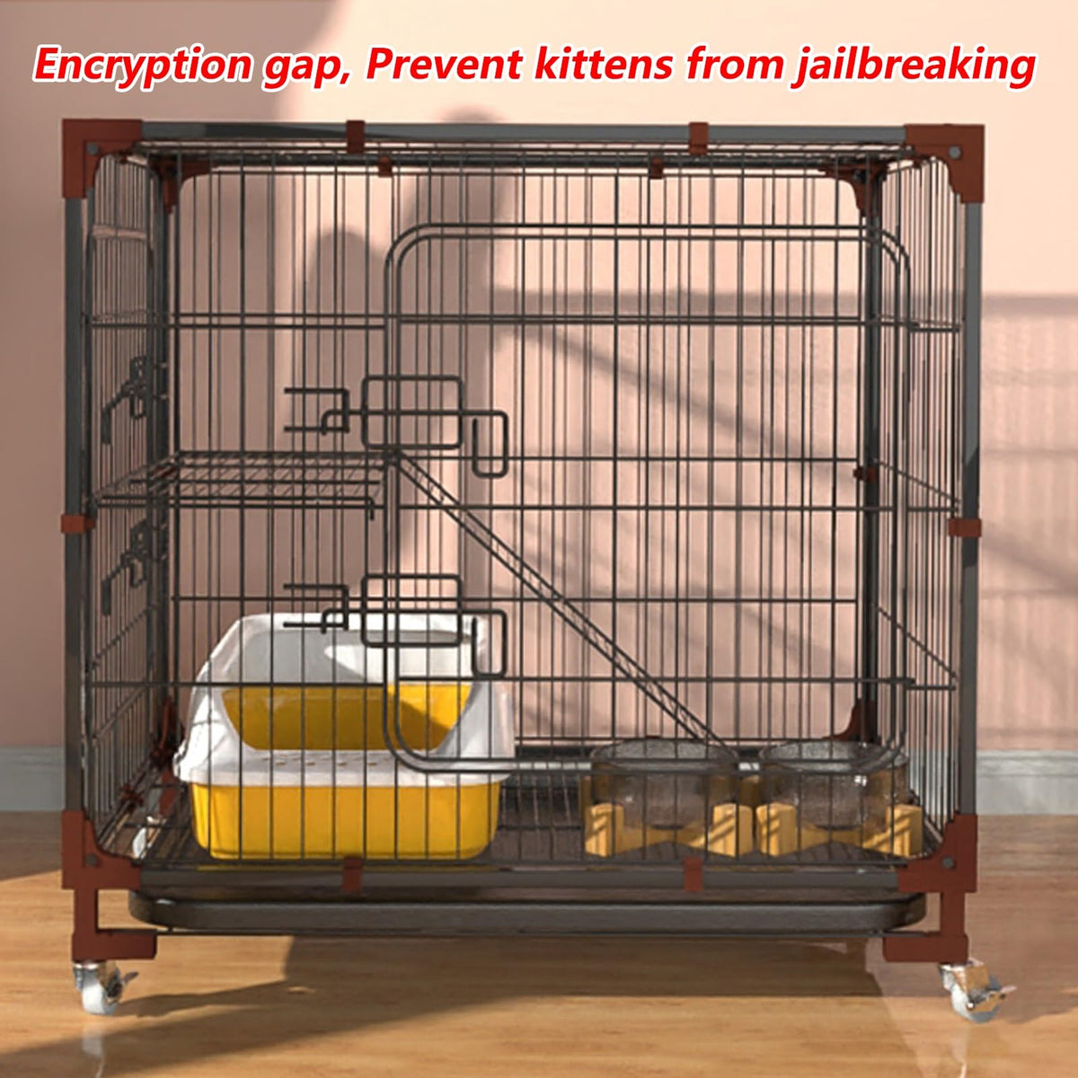 5-Tier Cat Cage with Wheels E171