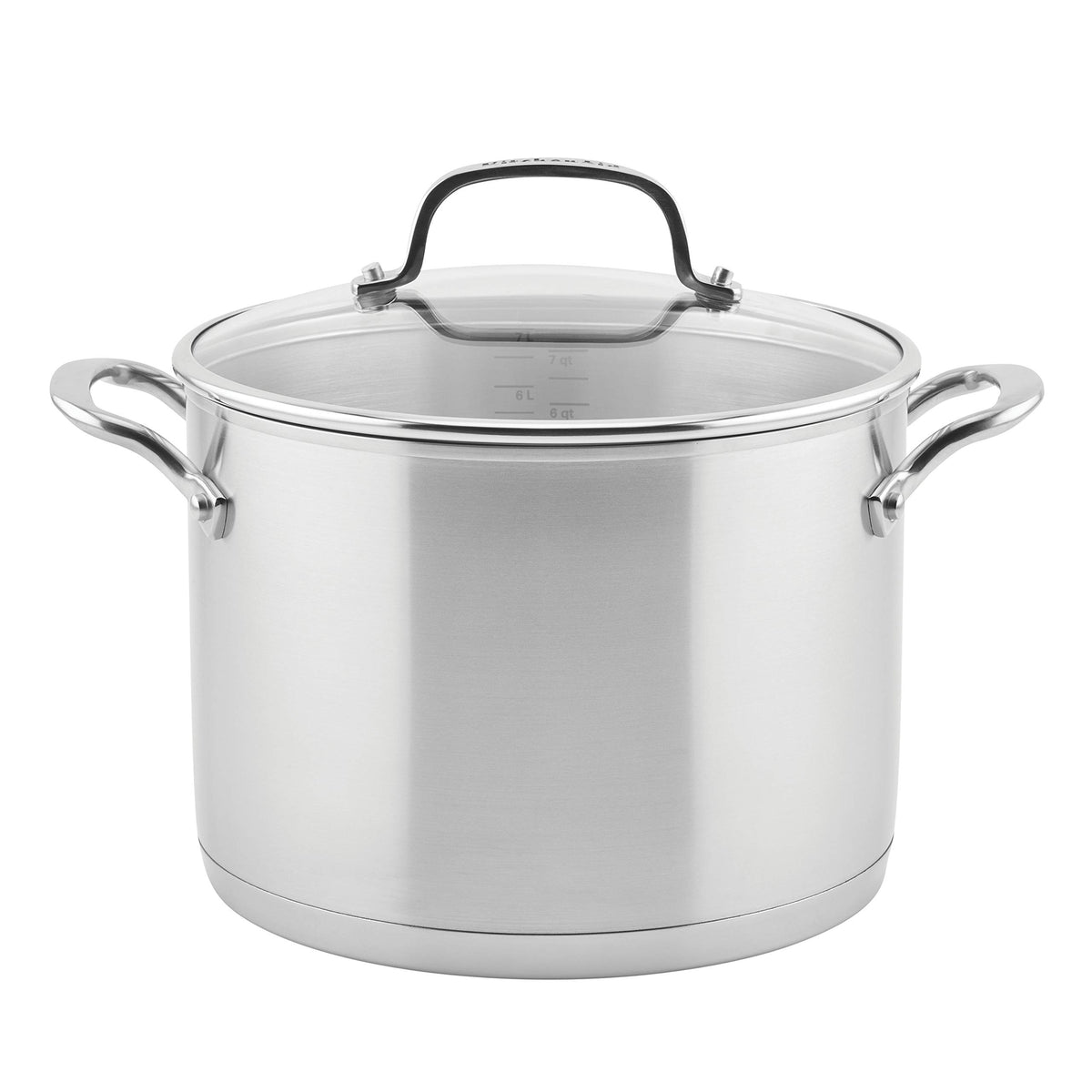 Stainless Steel 3-Ply Base Induction Stock Pot with Lid, 8-Quart X63052