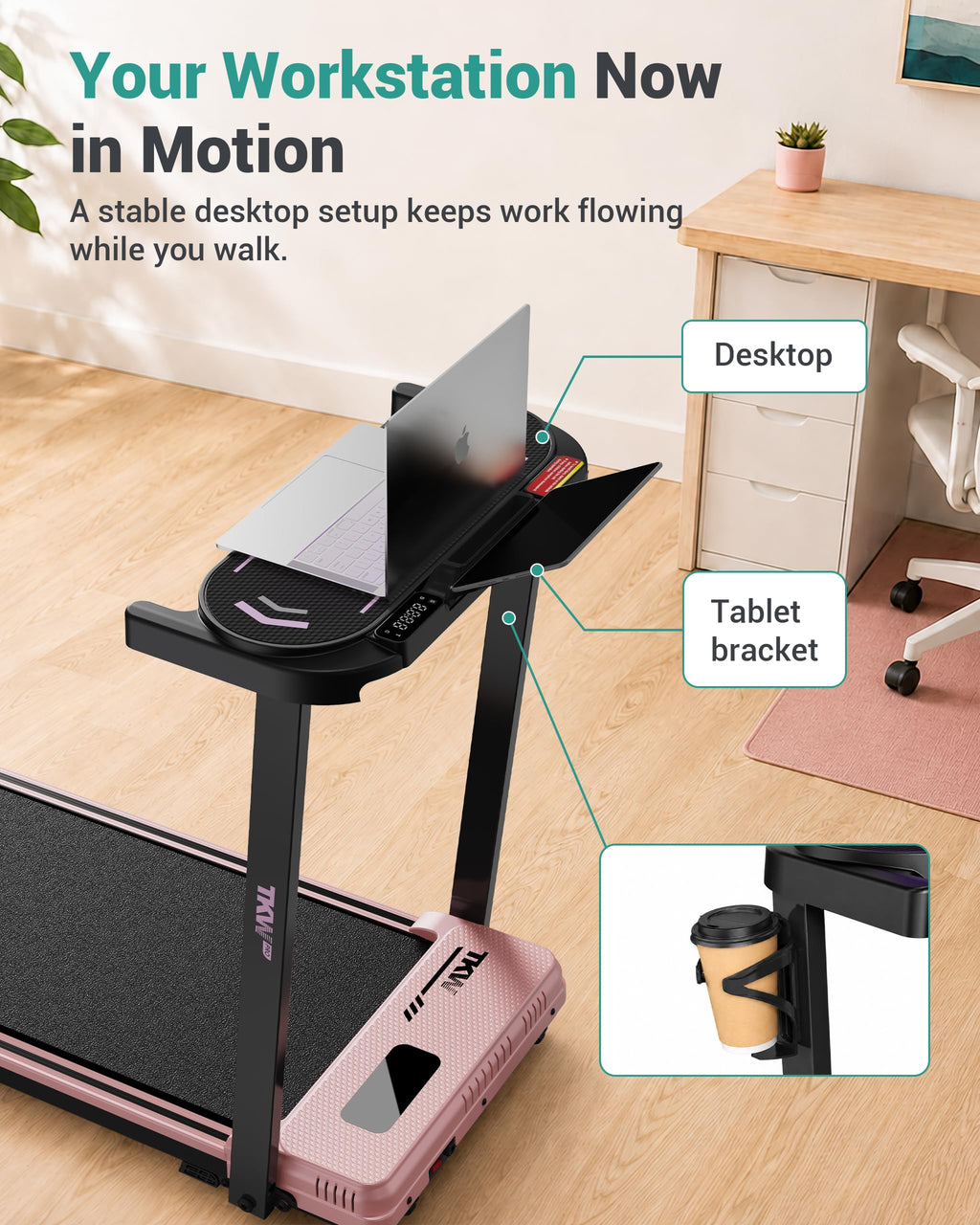 Walking Pad with Vibration Plates and Incline V56267