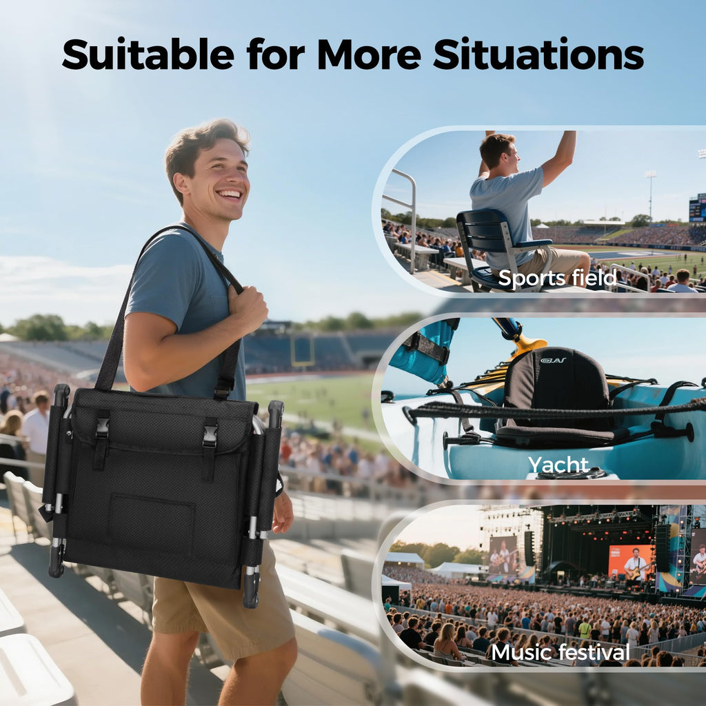 Extra Wide Padded Stadium Seats with Back Support J793667