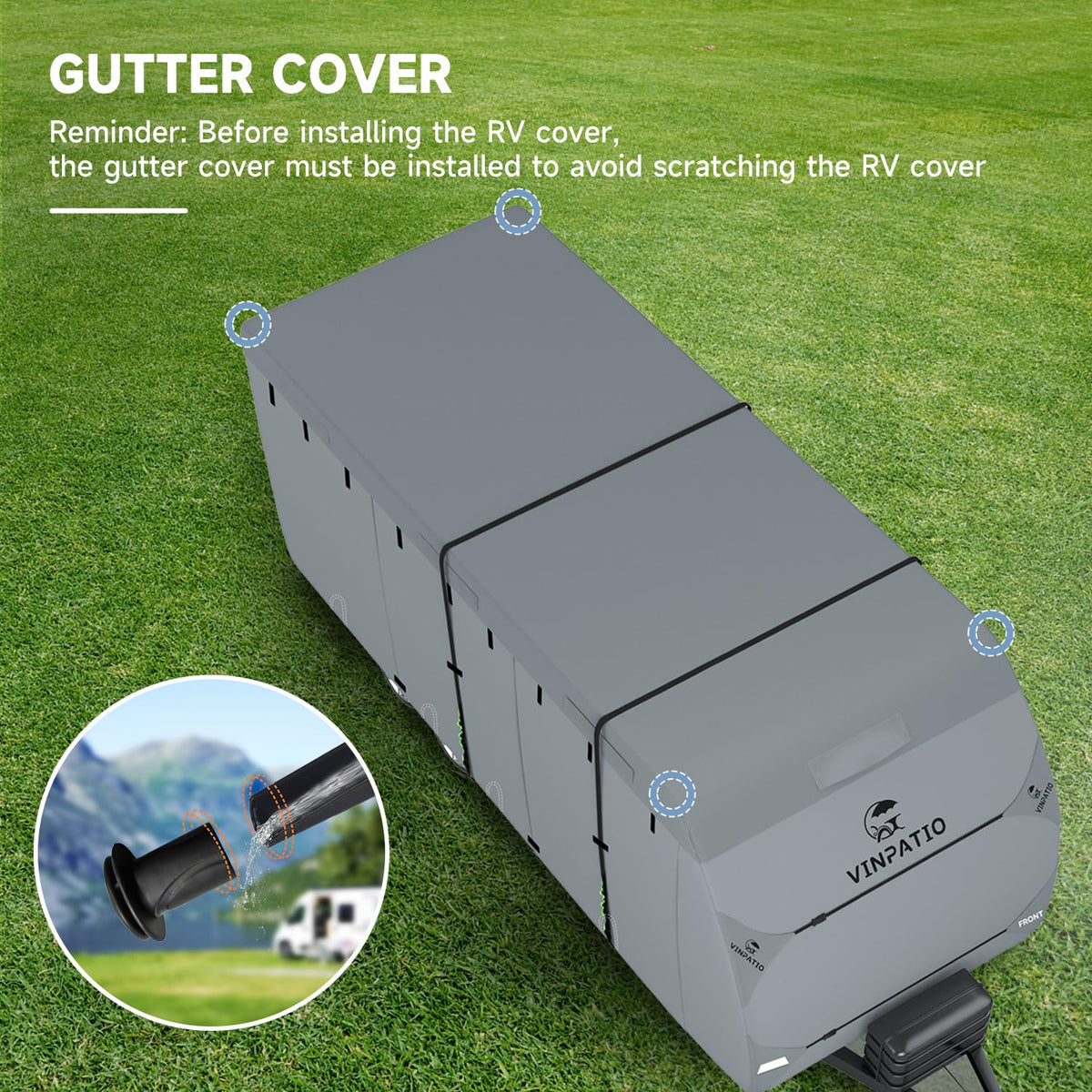 7 Layers Heavy Duty RV Trailer Cover Fits 14'-16' R957157