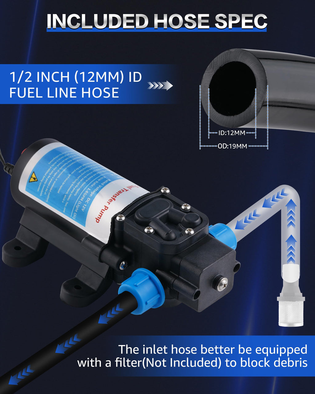 12V Gasoline Transfer Pump Set S7762
