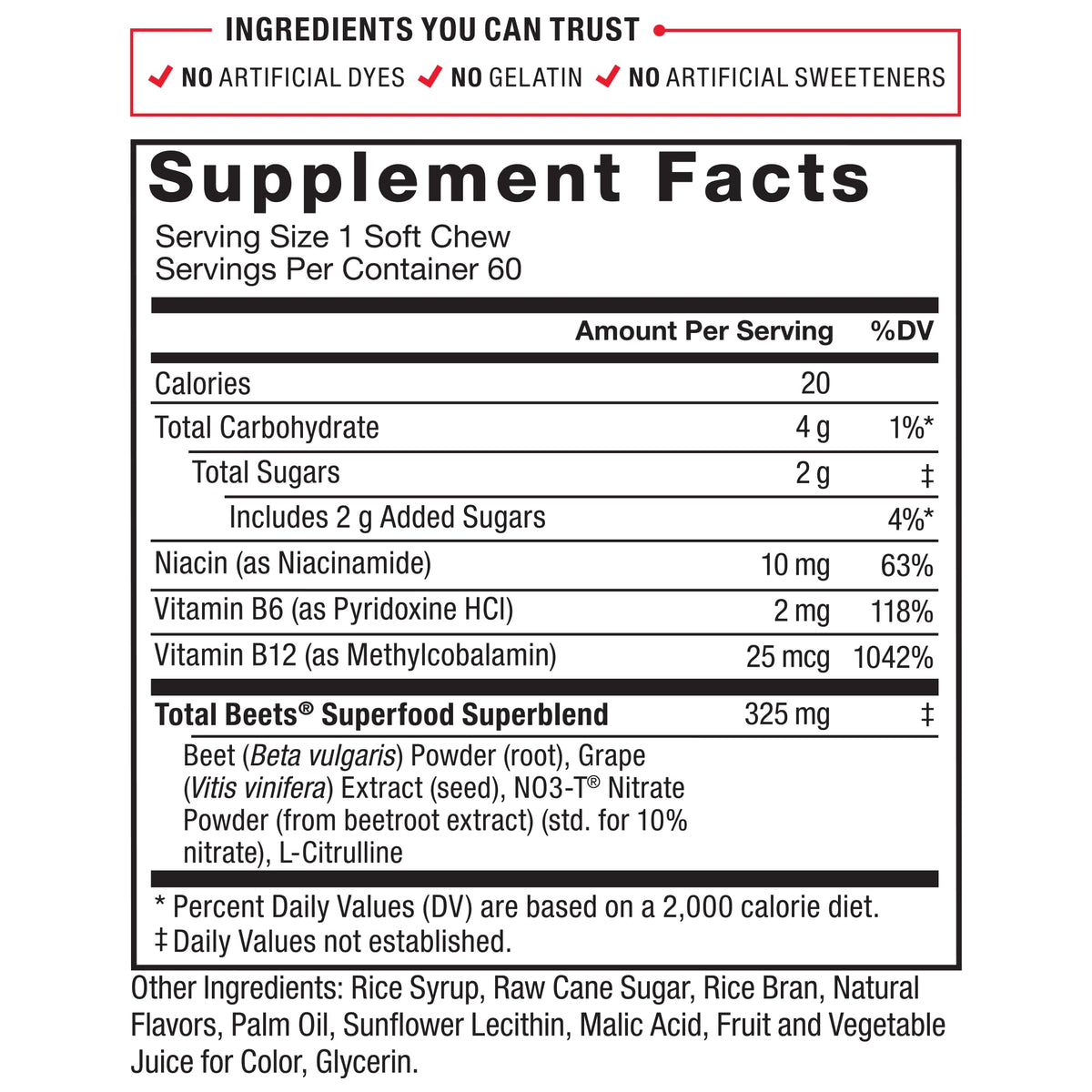Beet Soft Chews and Turmeric Joint Support Supplement S12213