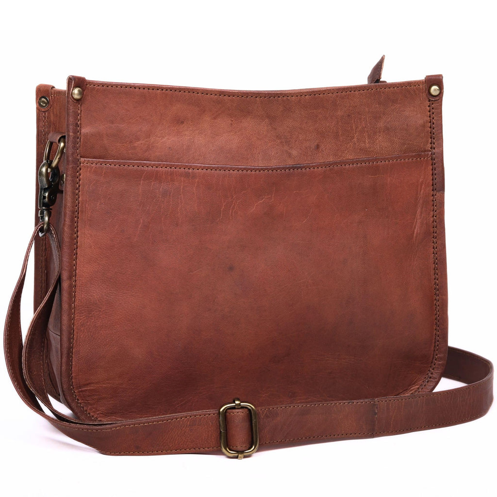 Genuine Leather Crossbody Purse I9972