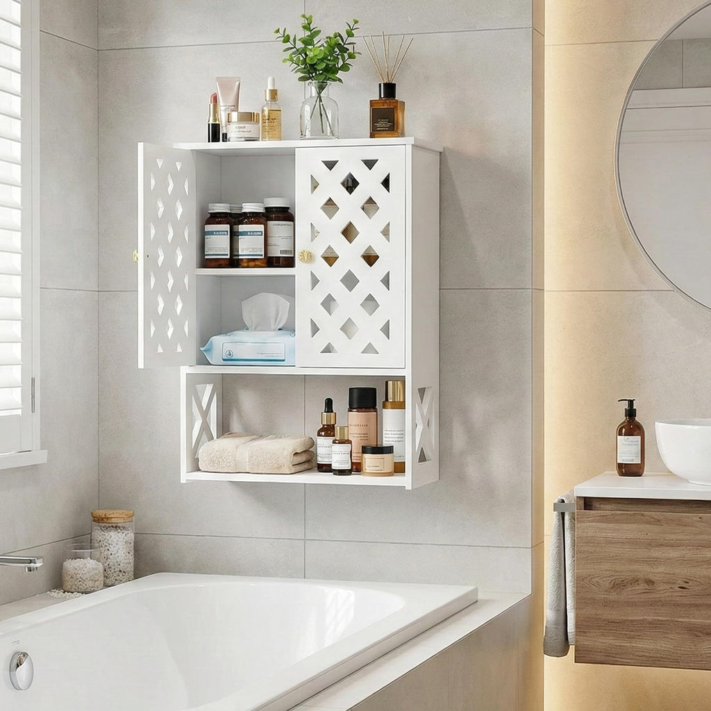 Bathroom Medicine Cabinet with 2 Doors K467