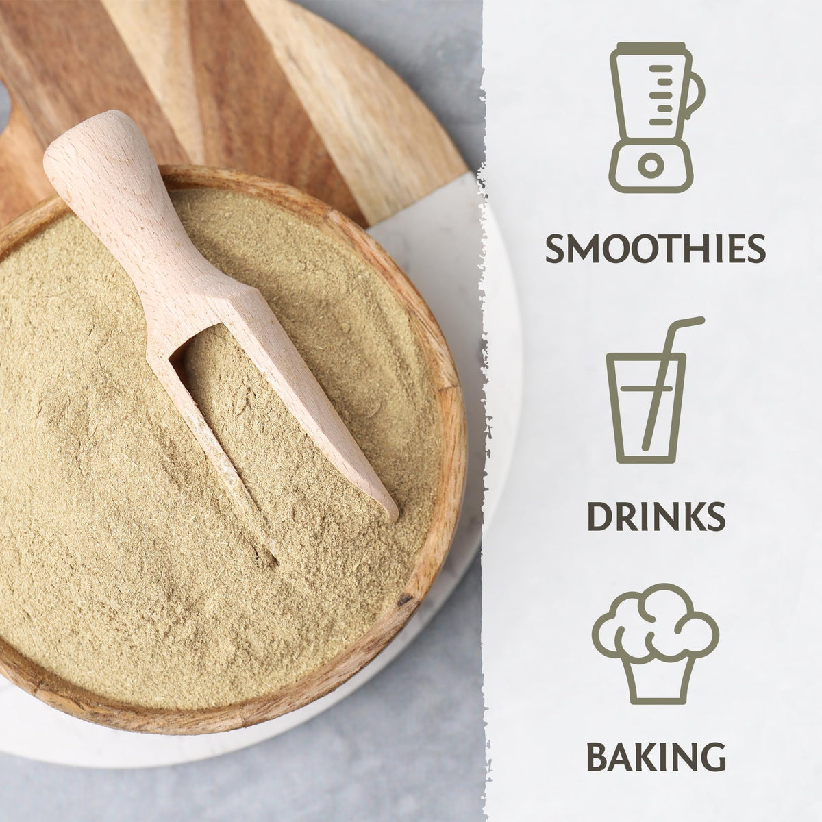 Organic Psyllium Husk Powder Fiber 66 Servings Z97450