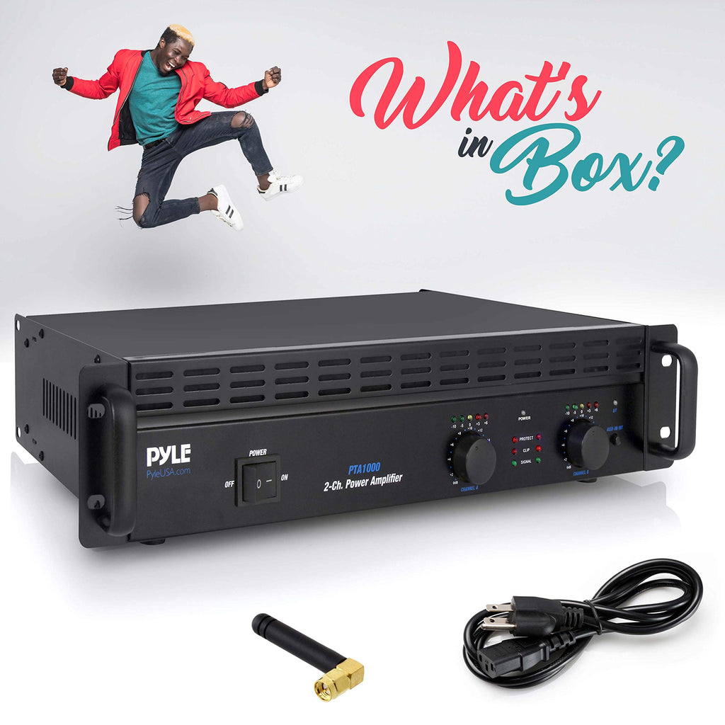 1000 Watt 2-Channel Bluetooth Power Amplifier B620