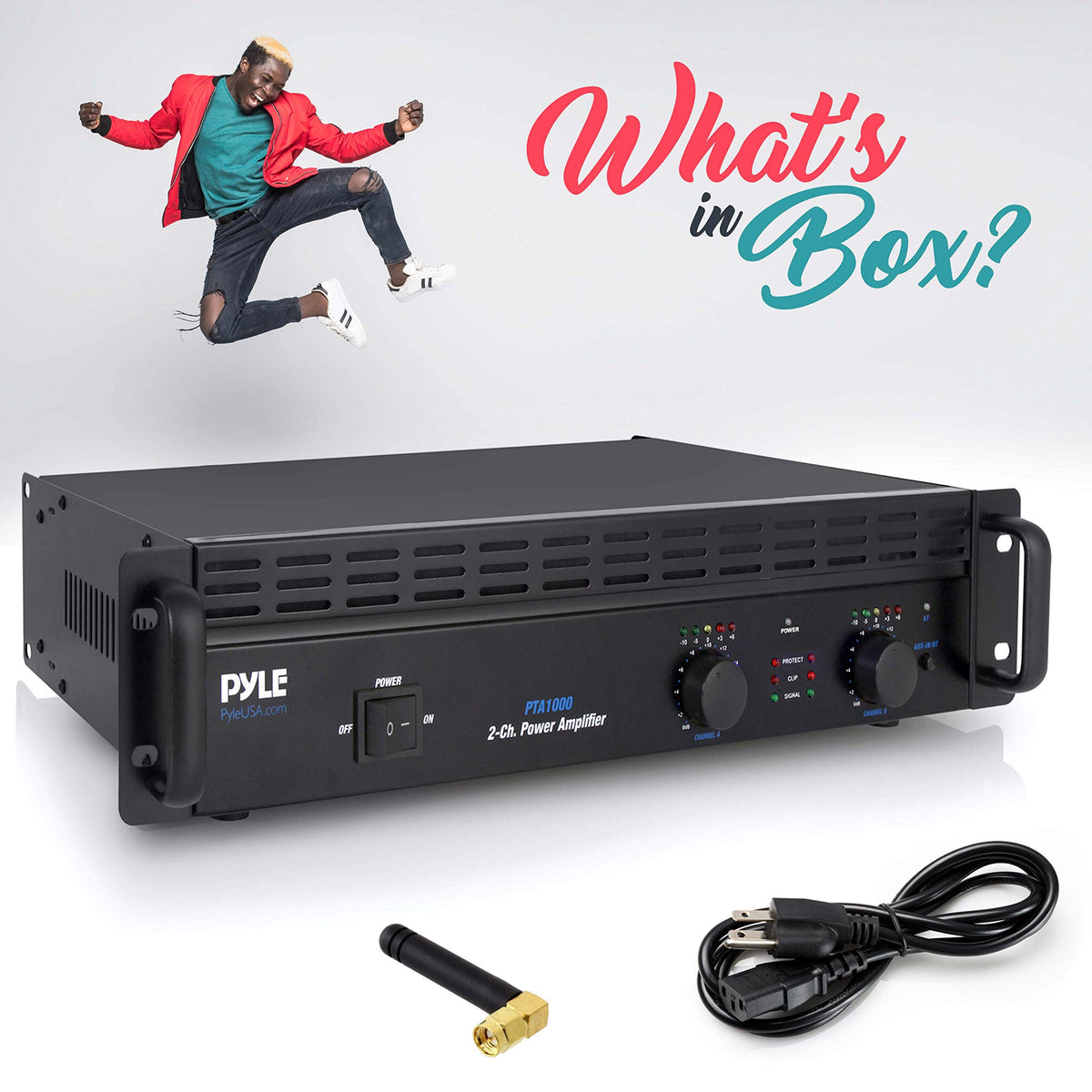 1000 Watt 2-Channel Bluetooth Power Amplifier B620