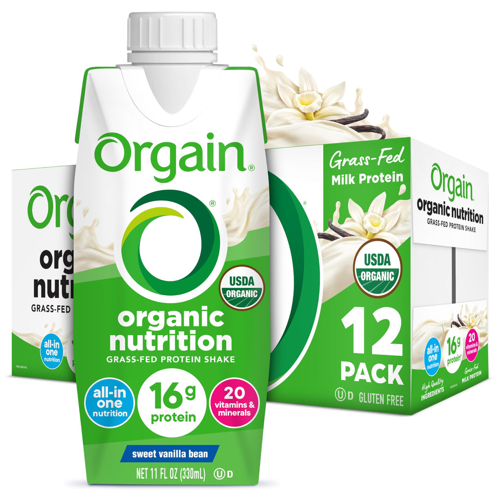 Organic Grass Fed 16g Protein Shake, Vanilla, 11oz, 12pk R83502