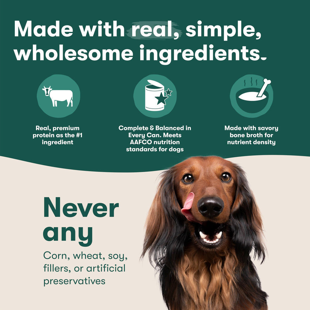 Grain Free Beef & Vegetables Wet Dog Food 12 Pack P909679