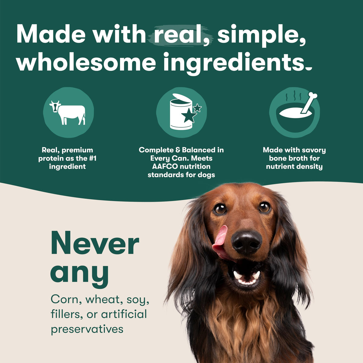 Grain Free Beef & Vegetables Wet Dog Food 12 Pack P909679