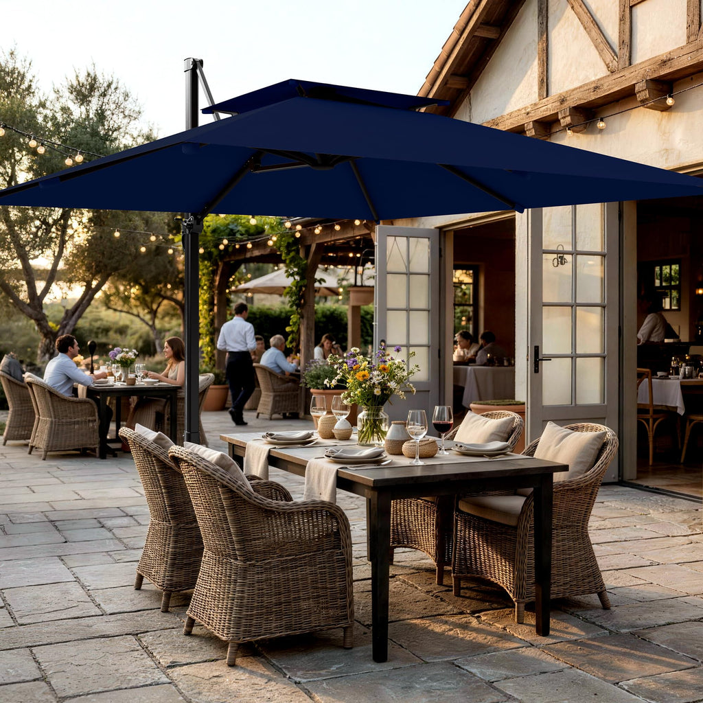 11×11 FT Double-Top Cantilever Patio Umbrella G273514