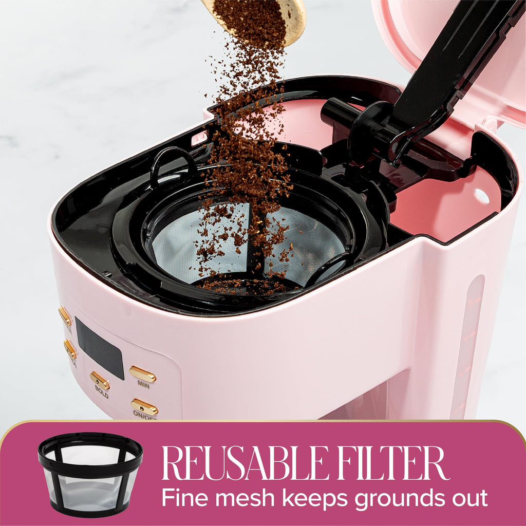 12-Cup Programmable Drip Coffee Maker with Glass Carafe Z651760