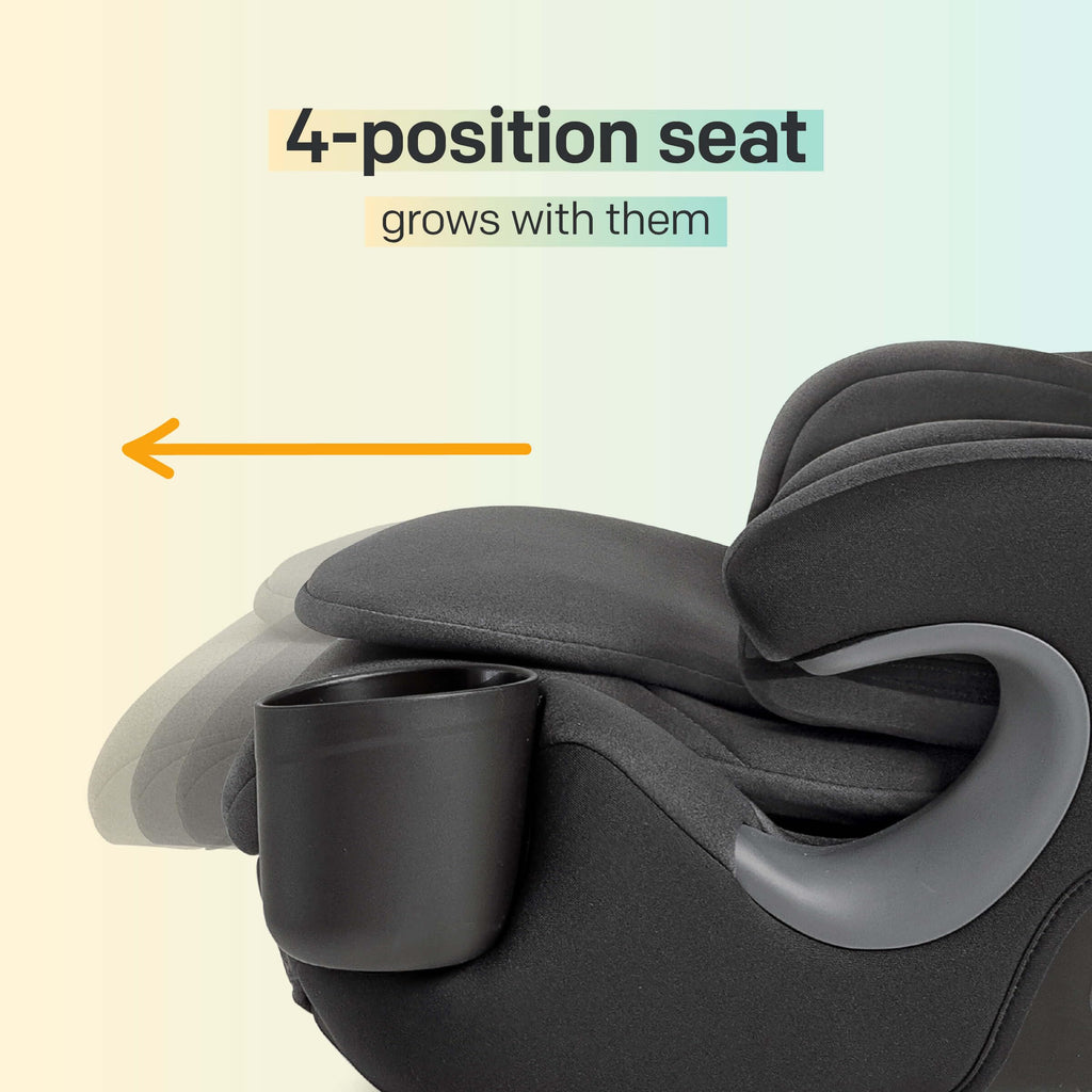 Harness Booster with Rigid Latch, 7-Position Footrest P4117