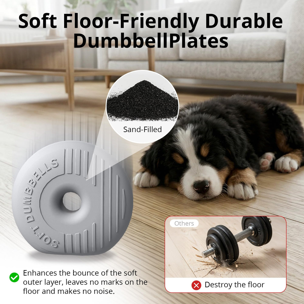 Adjustable Dumbbell Set with Connector Y6445