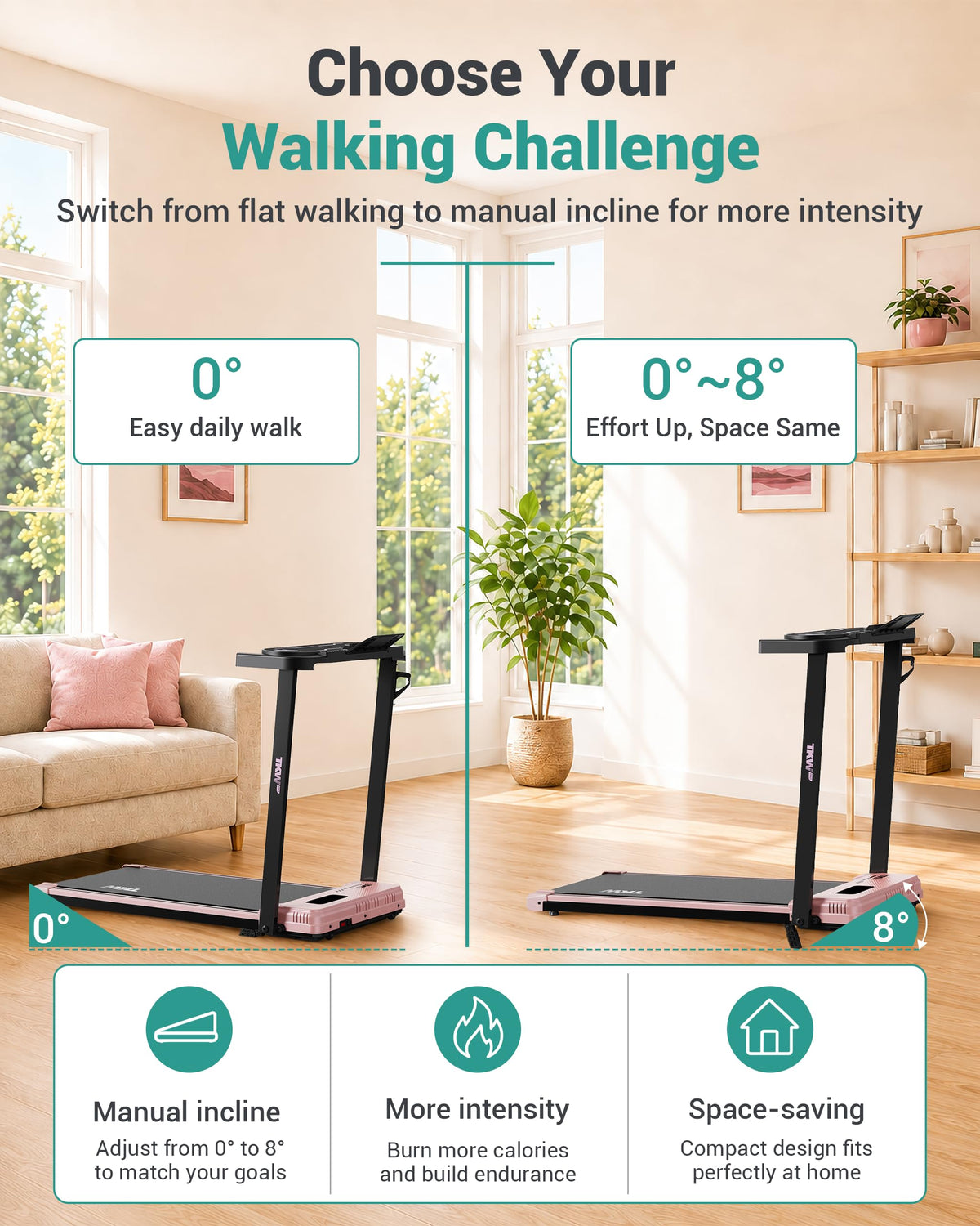 Walking Pad with Vibration Plates and Incline V56267