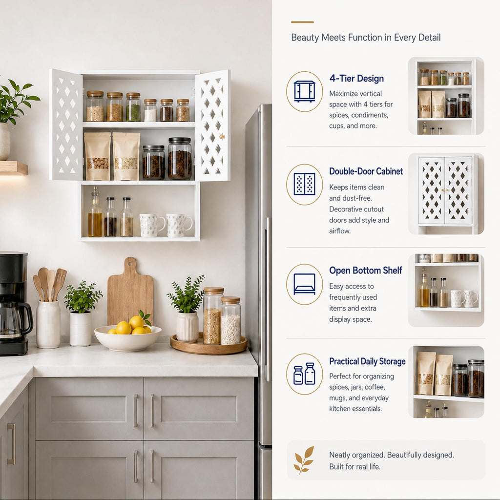 Bathroom Medicine Cabinet with 2 Doors K467