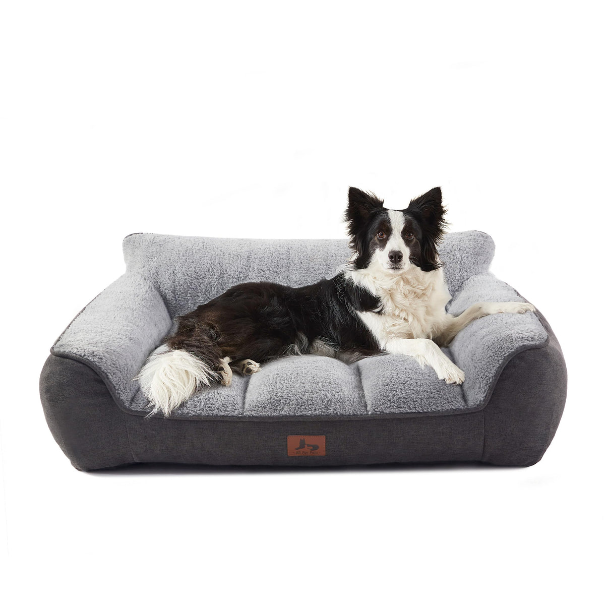 Extra Thick Orthopedic Bolster Dog Bed A459582