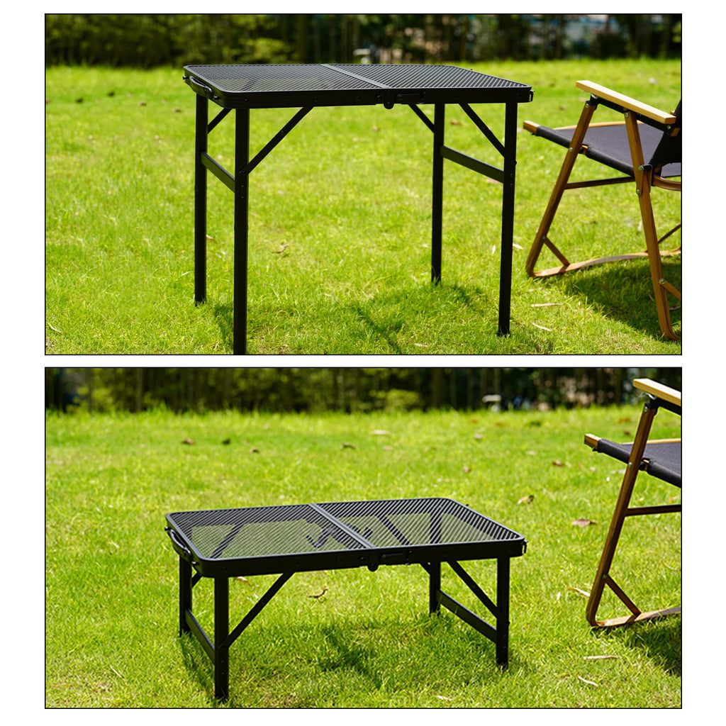 Portable Small Folding Metal Camping Table 23” x 15” K324