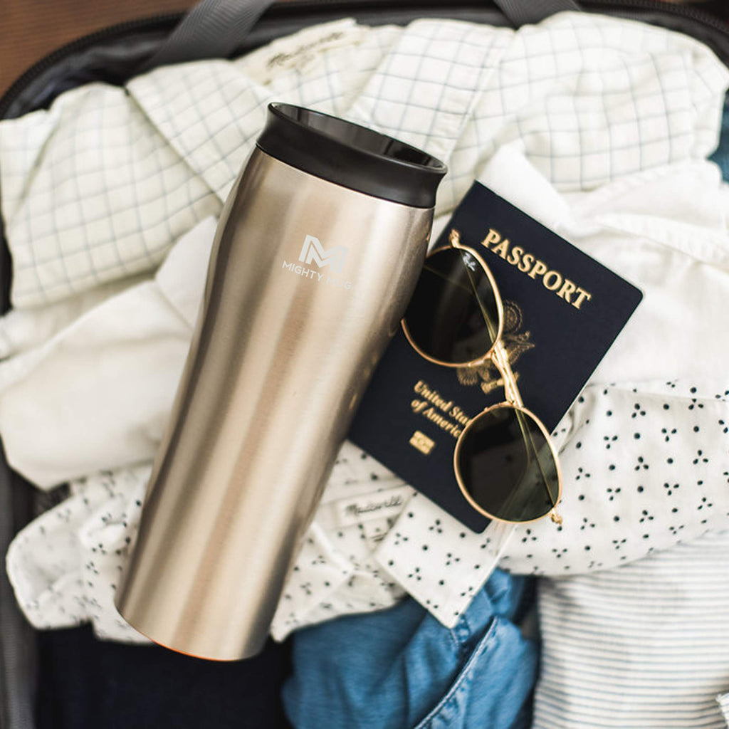 Silver Stainless Steel 16 oz Insulated Travel Mug Z2029