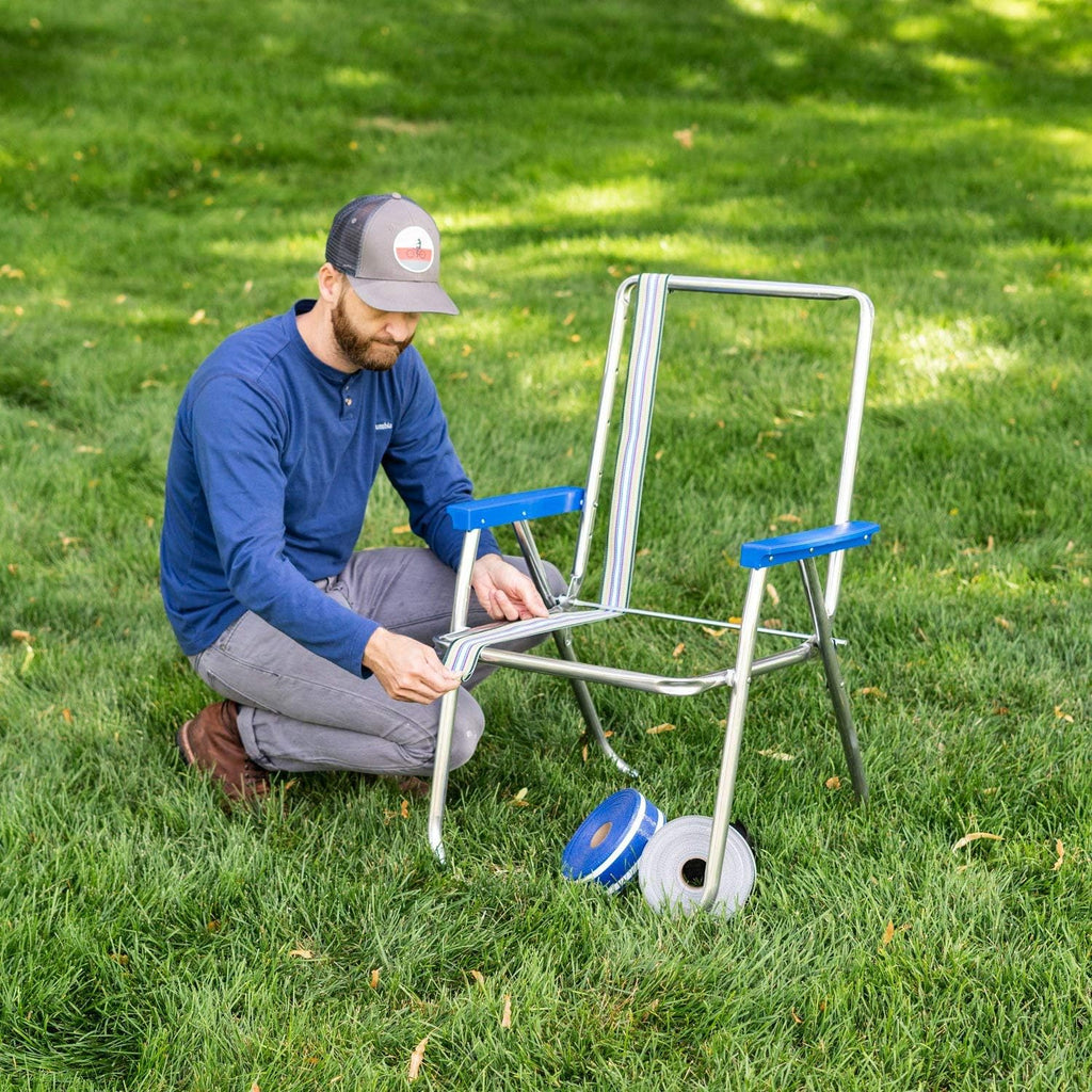 UV-Resistant Polypropylene Lawn Chair Webbing 2 1/4" x 50' Solid Yellow E1419