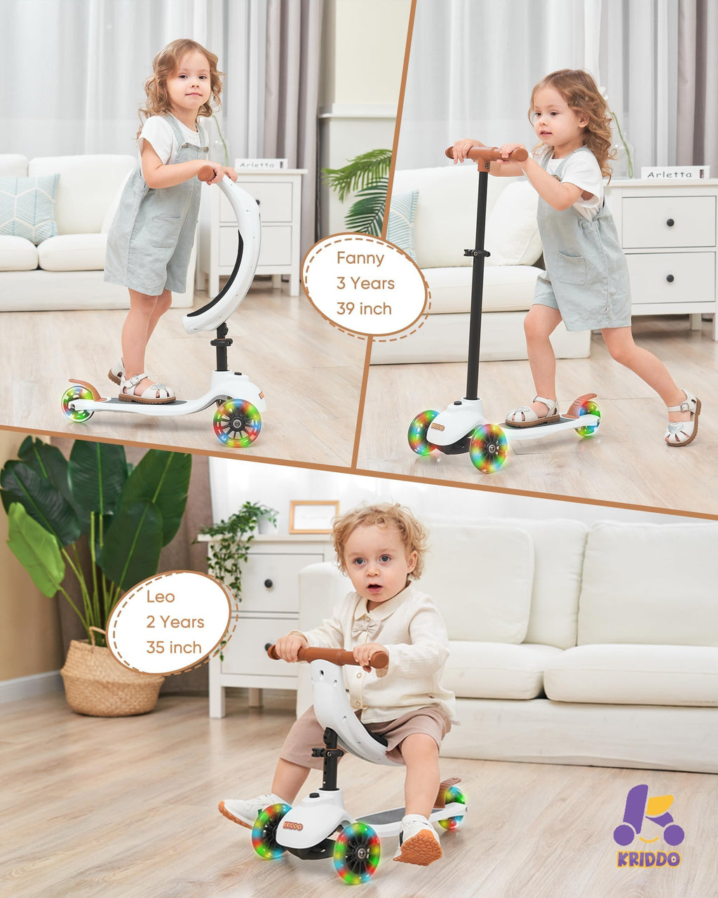 3-in-1 Toddler Scooter W98523
