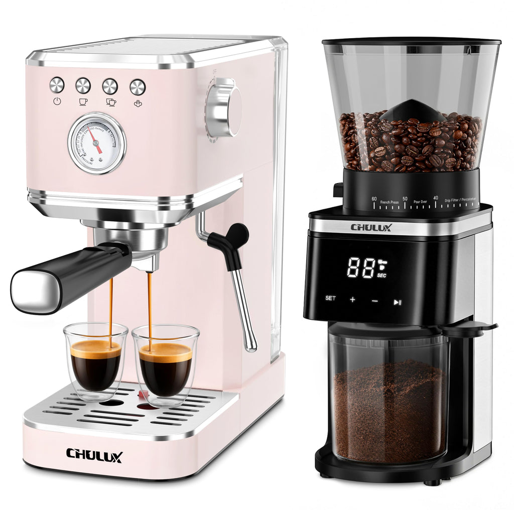 Espresso Machine with Conical Burr Coffee Grinder F262