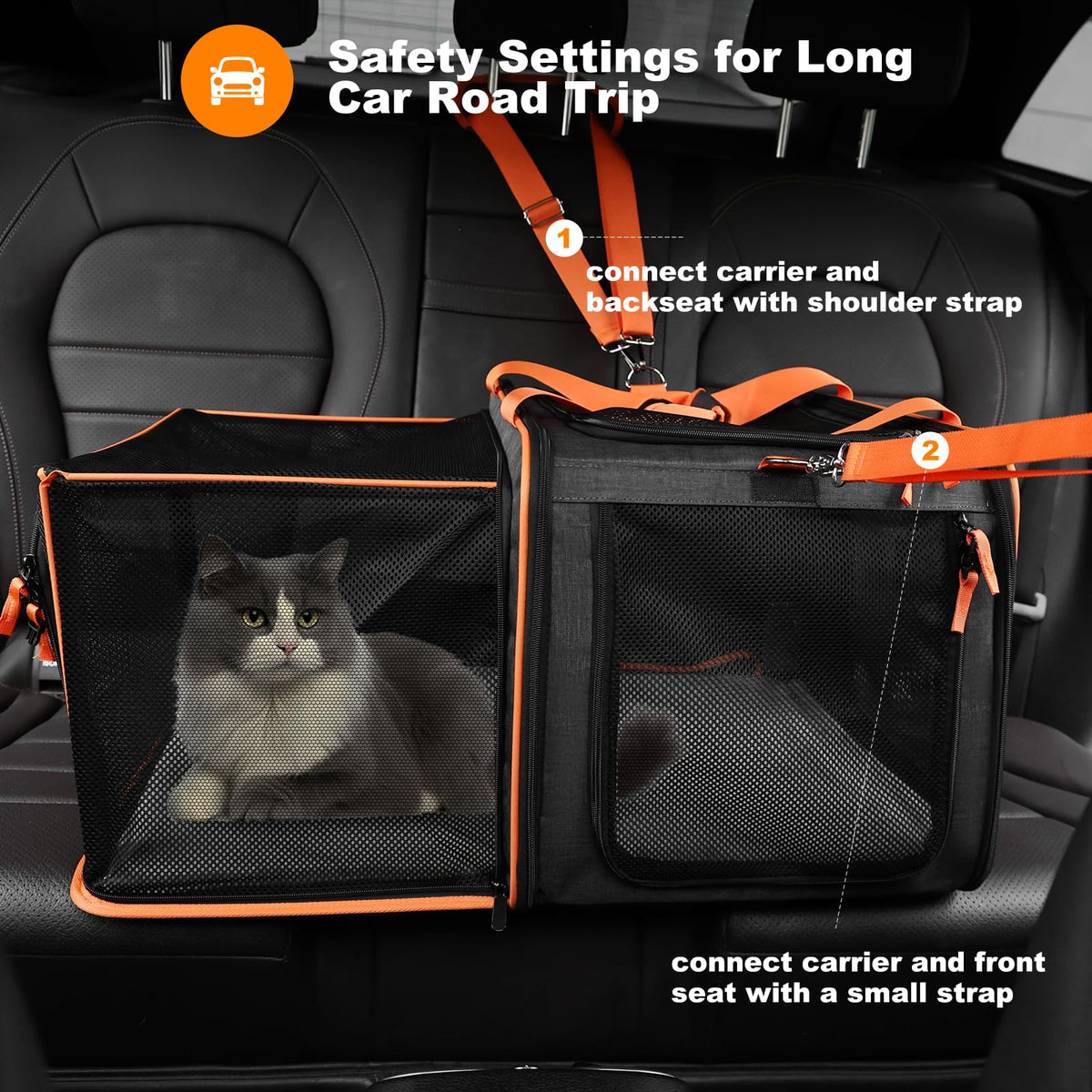 Expandable Large Cat Carrier C176