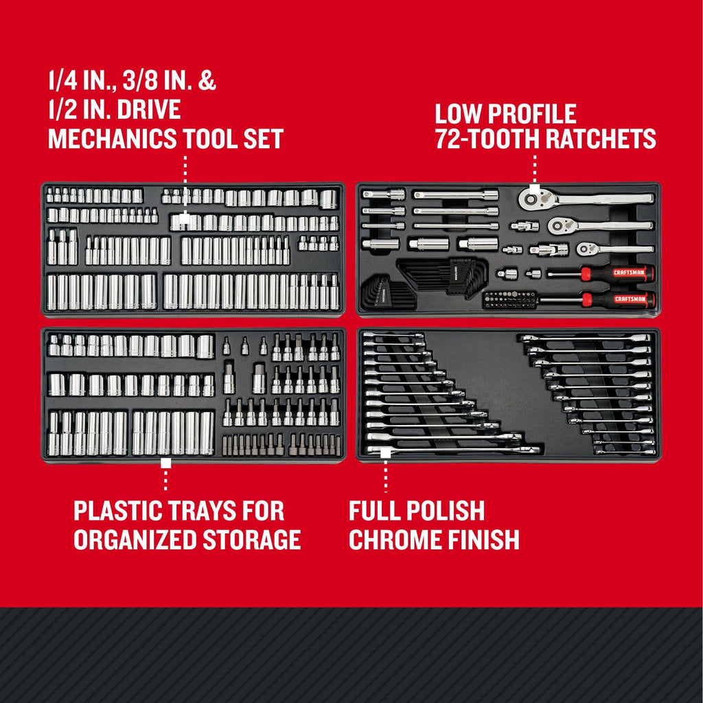 298 Piece Hand Tool and Socket Set SAE/Metric M52234