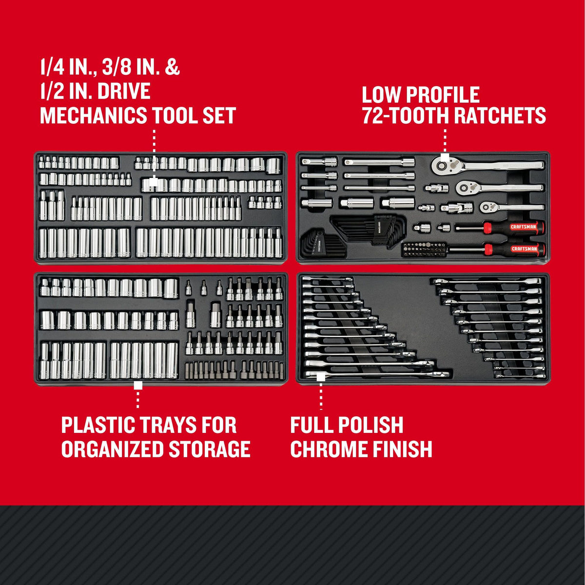 298 Piece Hand Tool and Socket Set SAE/Metric M52234