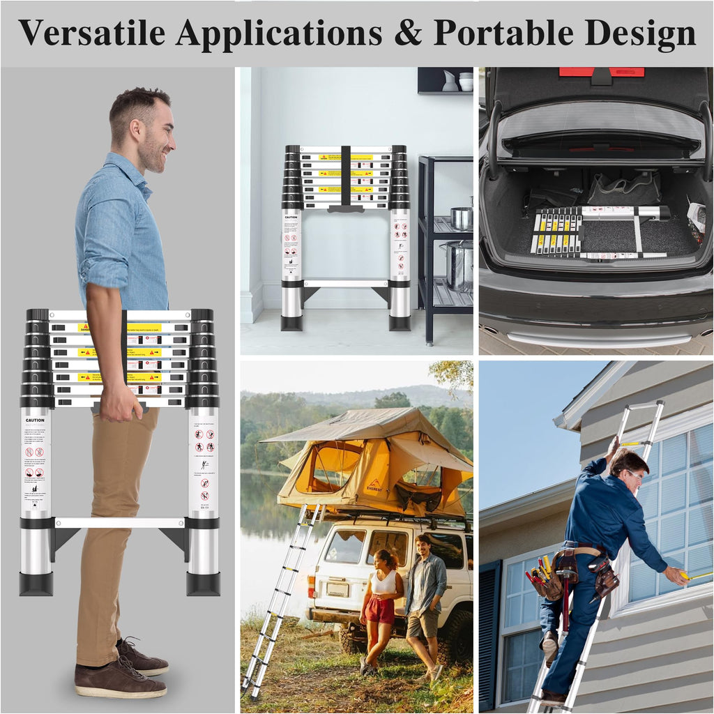 8.5 FT Aluminum Telescoping Ladder D898762