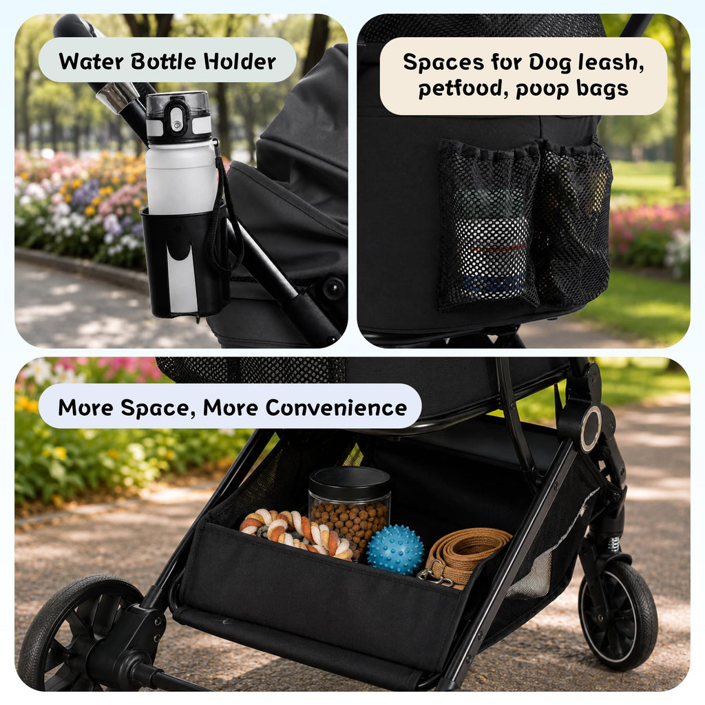 3-in-1 Pet Stroller Black B753