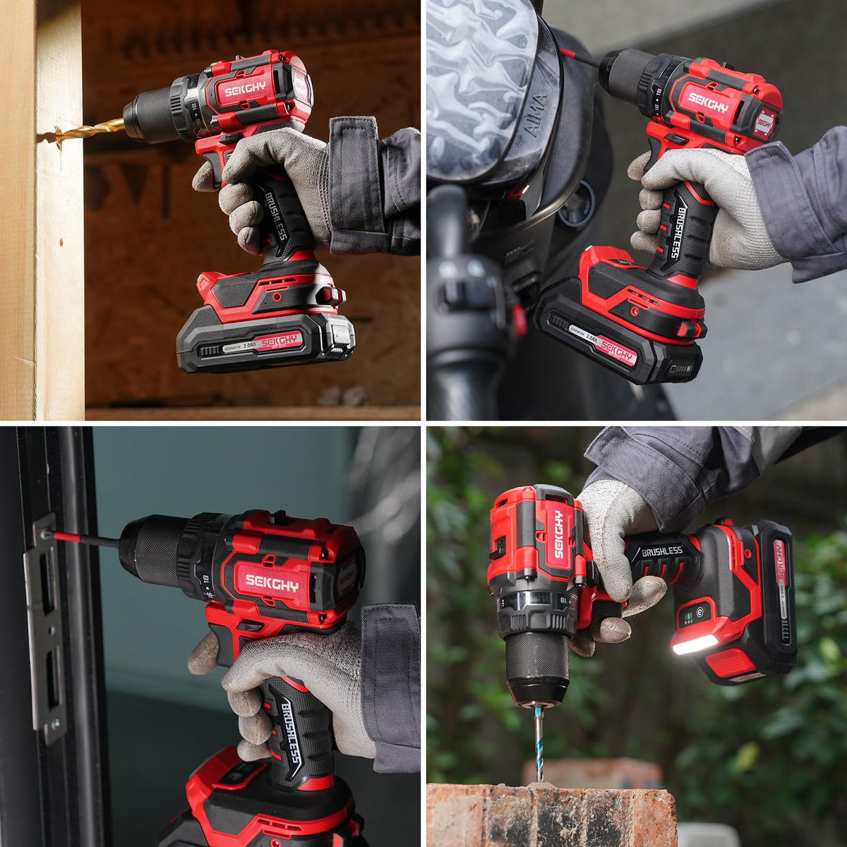 20V Cordless Drill Driver Kit with 2 Batteries Y24756
