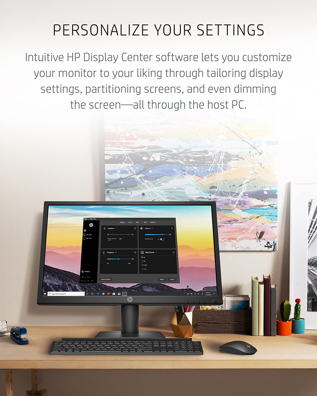 21.5-inch FHD 75Hz VA Monitor with HDMI & VGA Ports I12845