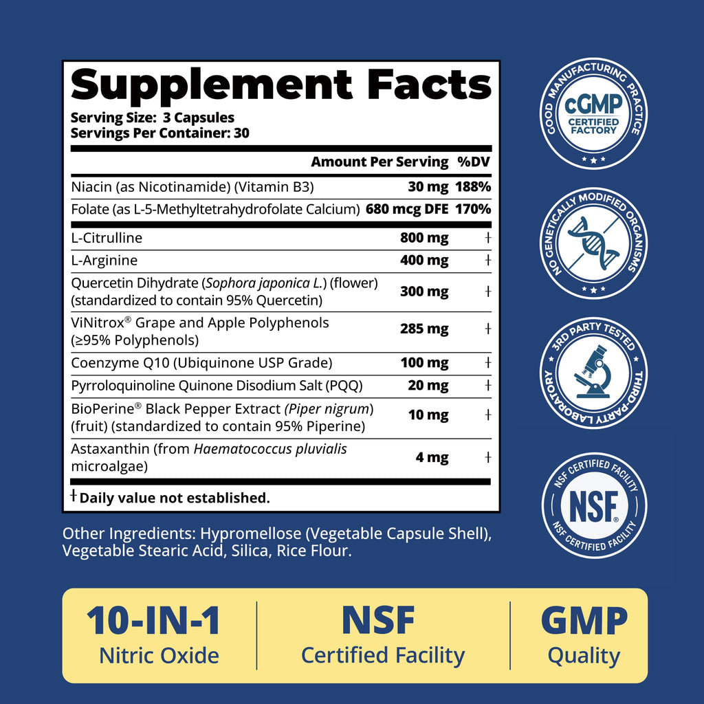 Nitric Oxide Supplements for Men 30-Day Supply T70153