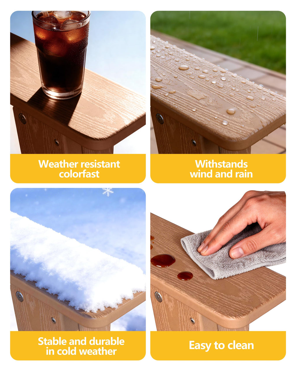 Folding HDPE Adirondack Chair X172852