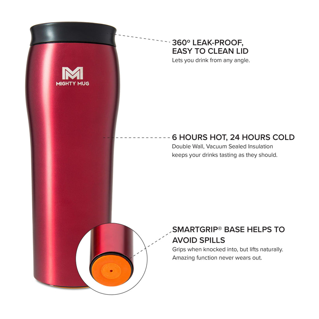 Silver Stainless Steel 16 oz Insulated Travel Mug Z2029