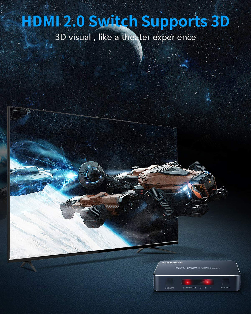 4 Ports 4K 60Hz HDMI Switch I2081