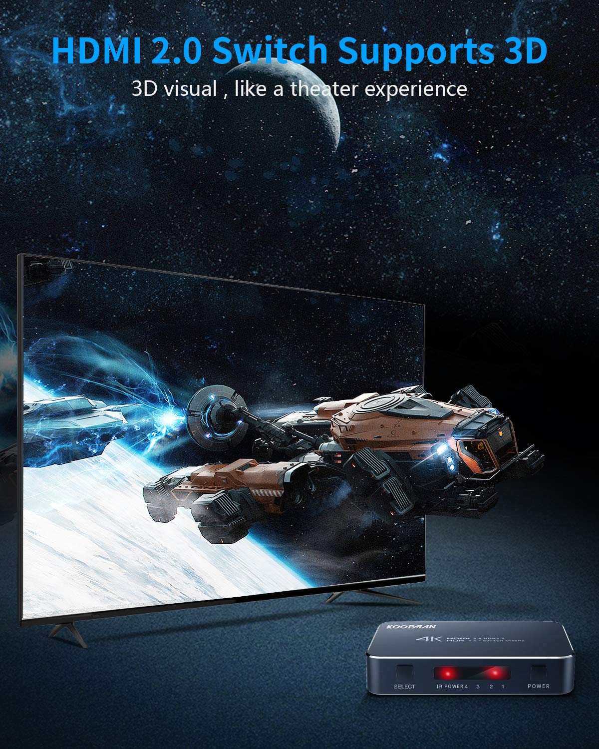 4 Ports 4K 60Hz HDMI Switch I2081