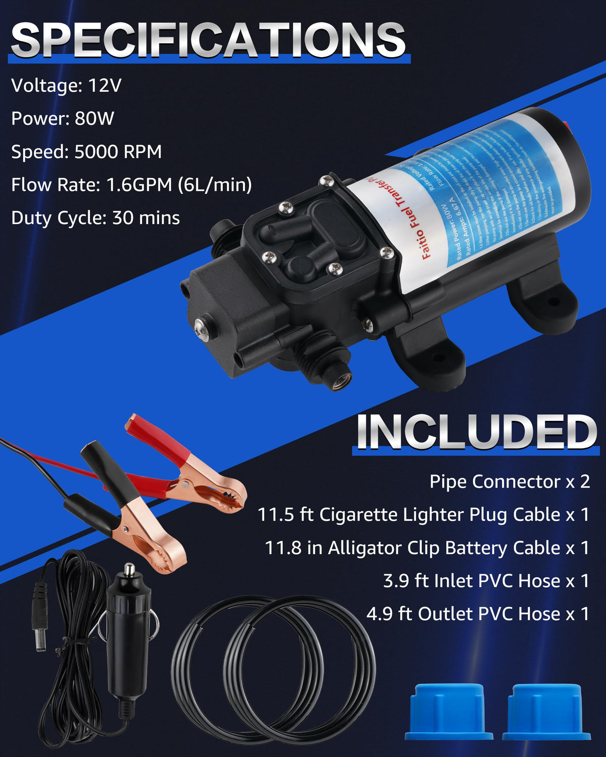 12V Gasoline Transfer Pump Set S7762