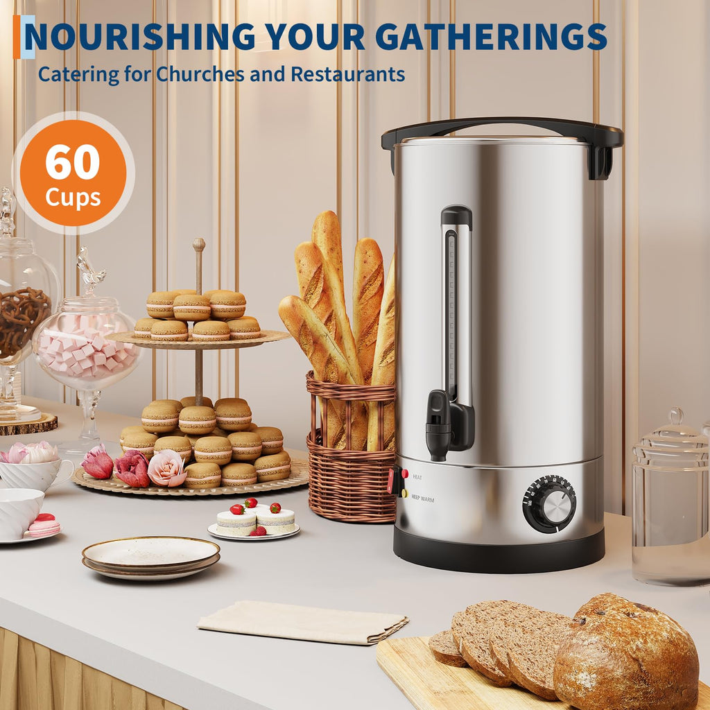 70-Cup Stainless Steel Coffee Urn Q28413