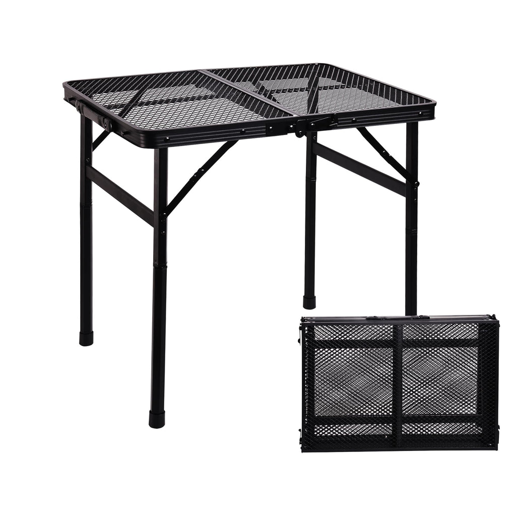 Portable Small Folding Metal Camping Table 23” x 15” K324