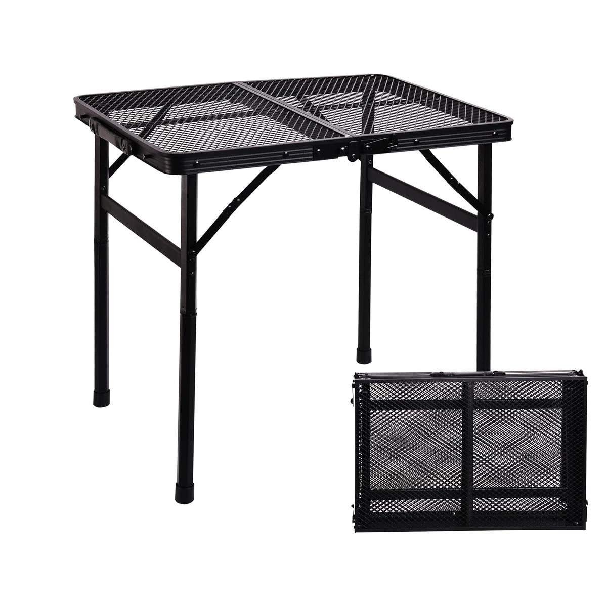Portable Small Folding Metal Camping Table 23” x 15” K324