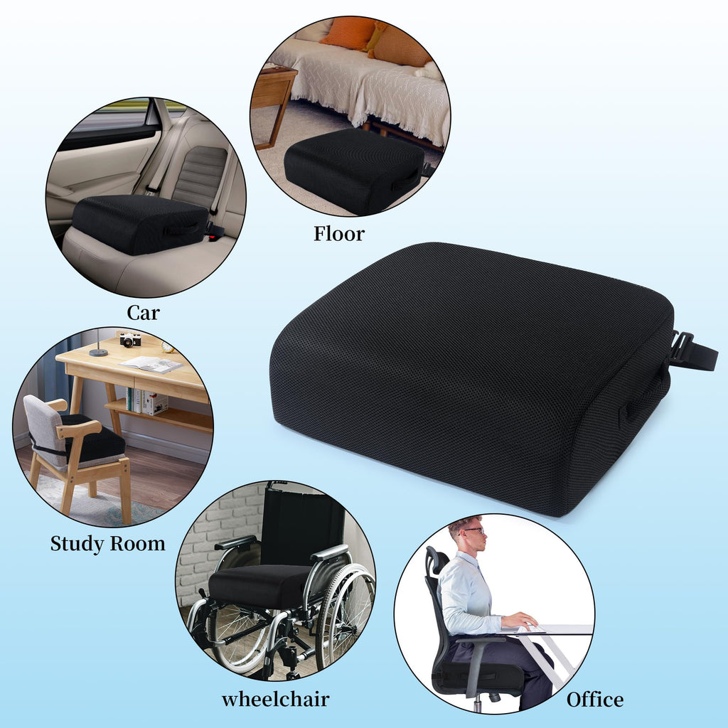 Extra Thick Memory Foam Chair Cushion with Carry Handle I2465