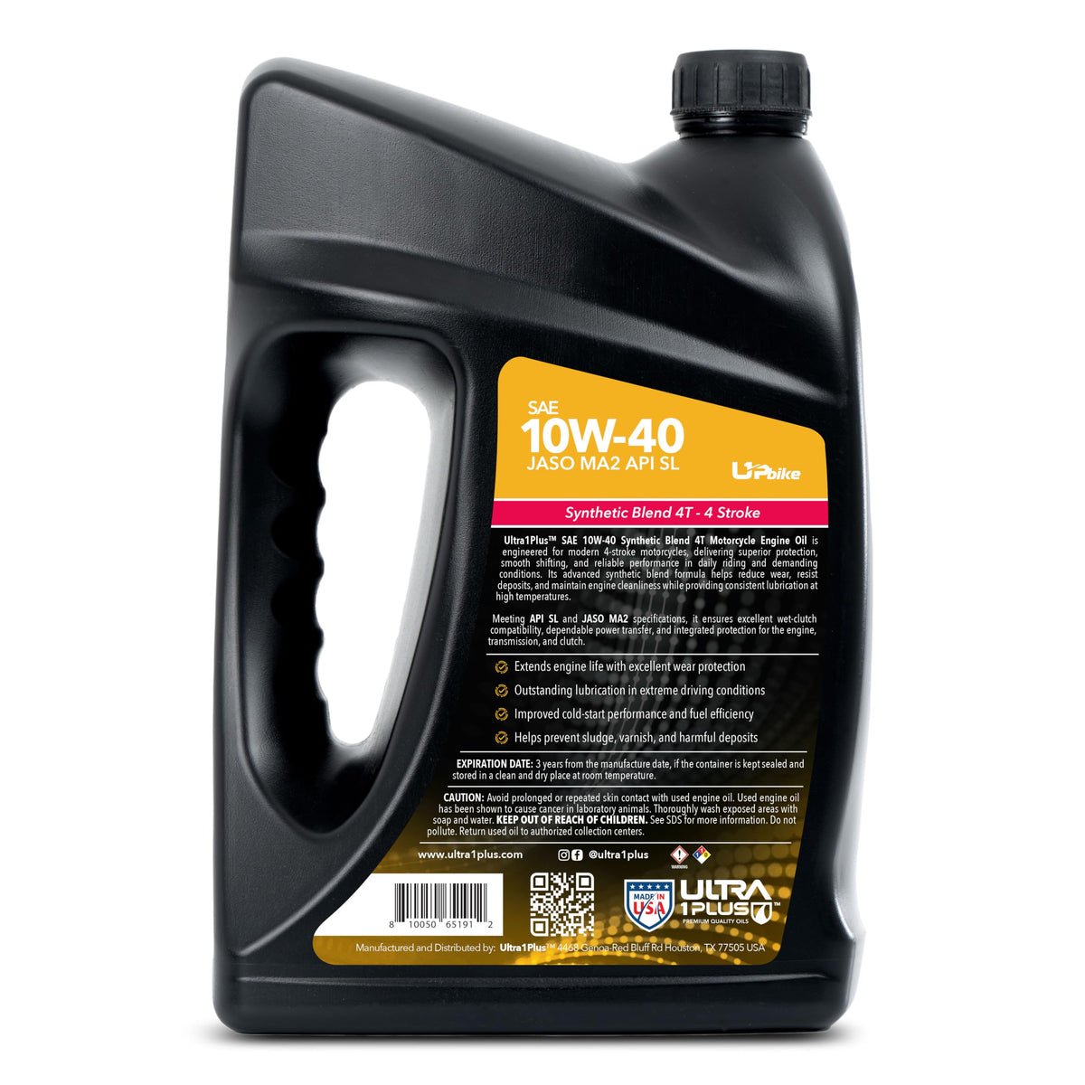 10W-40 Synthetic Blend Motorcycle Oil 1 Gallon R311426