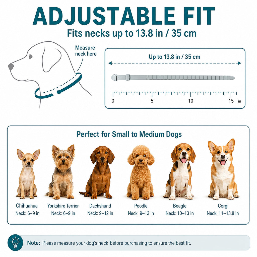 Flea and Tick Collar for Dogs, 4 Pack, Small Dogs Under 18 lbs I447209