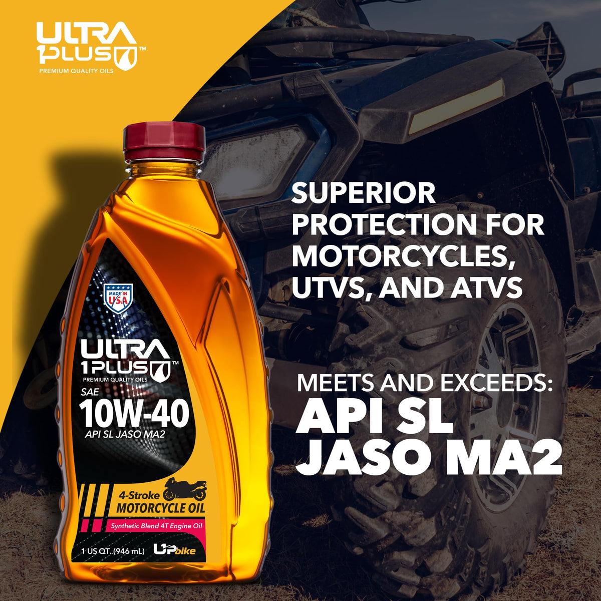 10W-40 Synthetic Blend Motorcycle Oil 1 Gallon R311426