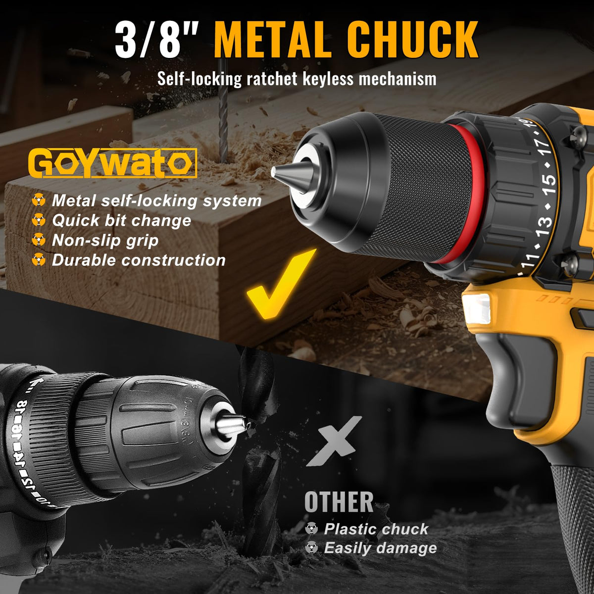 21V Brushless Cordless Drill & Impact Driver Combo Kit J666381