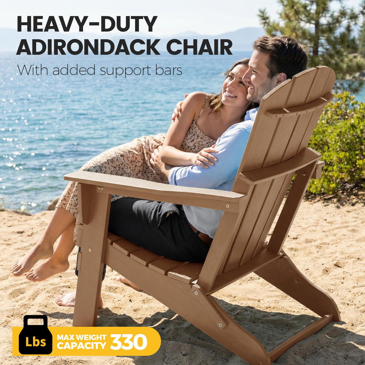 Folding HDPE Adirondack Chair X172852